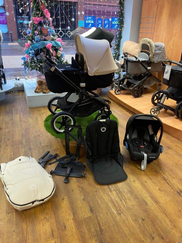 Bugaboo fox- black and off white BUNDLE