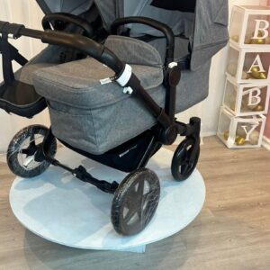 Bugaboo Donkey 3 Duo- Grey Melange -Full black chassis