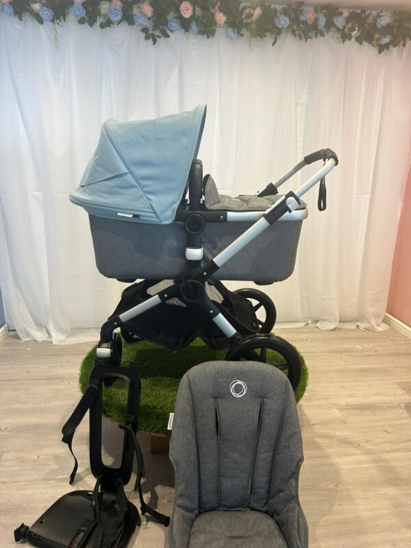Bugaboo Fox - Grey melange & Vapour blue
