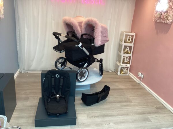 Donkey 3 Duo - Silver Frame - Black & Pink - Including Fur - Image 9