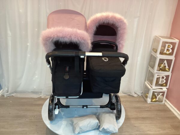Donkey 3 Duo - Silver Frame - Black & Pink - Including Fur - Image 6