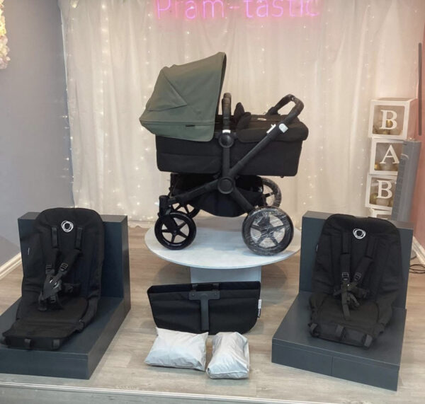 Bugaboo donkey 5 twin black & Forrest green - Image 11