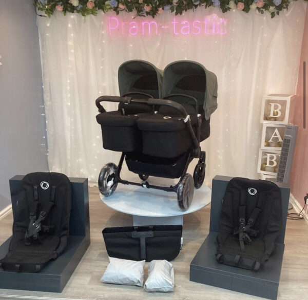 Bugaboo donkey 5 twin black & Forrest green - Image 9