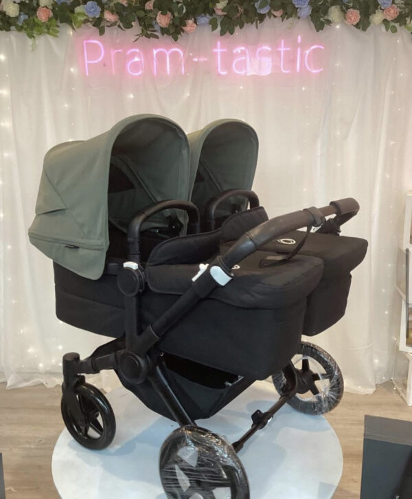 Bugaboo donkey 5 twin black & Forrest green - Image 8