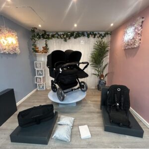 Bugaboo donkey 3 alll black with footmuff.